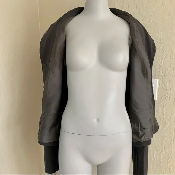 GIORGIO ARMANI Le Collezioni Wool Stretch 5 Button Blazer Jacket Grey Career 10 - Picture 14 of 15